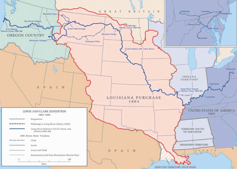 lewis and clark map